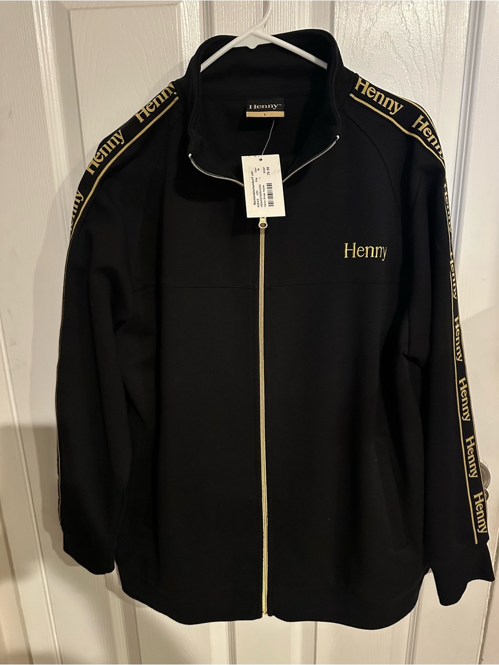 Men's HENNY Black & Gold Jacket and Pants Set